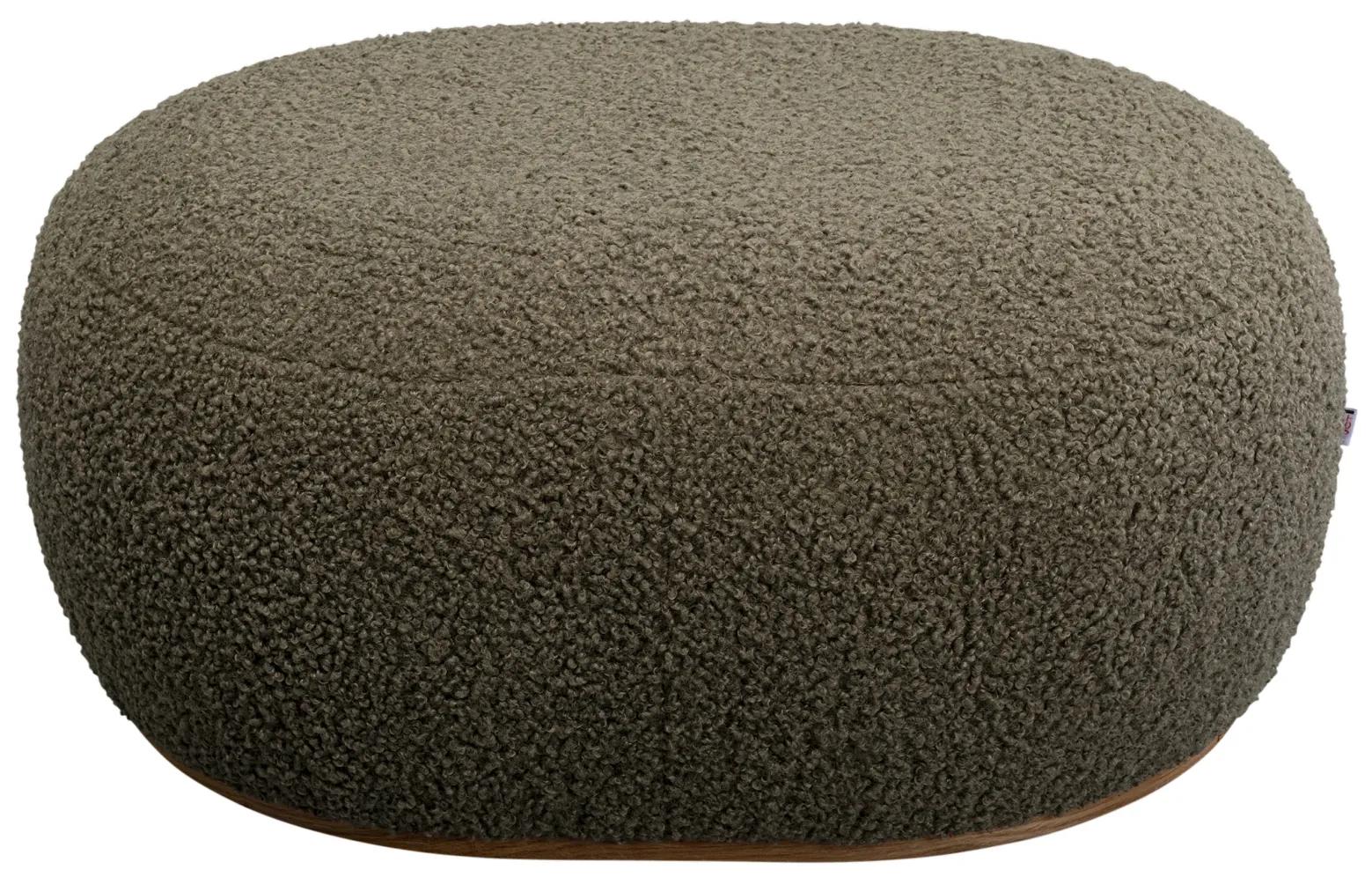 Pebble Boucle taburetka zelená