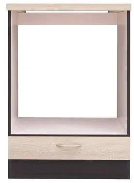 Dolná kuchynská skrinka pod rúru na pečenie BRW Junona line DPK/60/82 (Wenge + Dub sonoma). Vlastná spoľahlivá doprava až k Vám domov. 798186