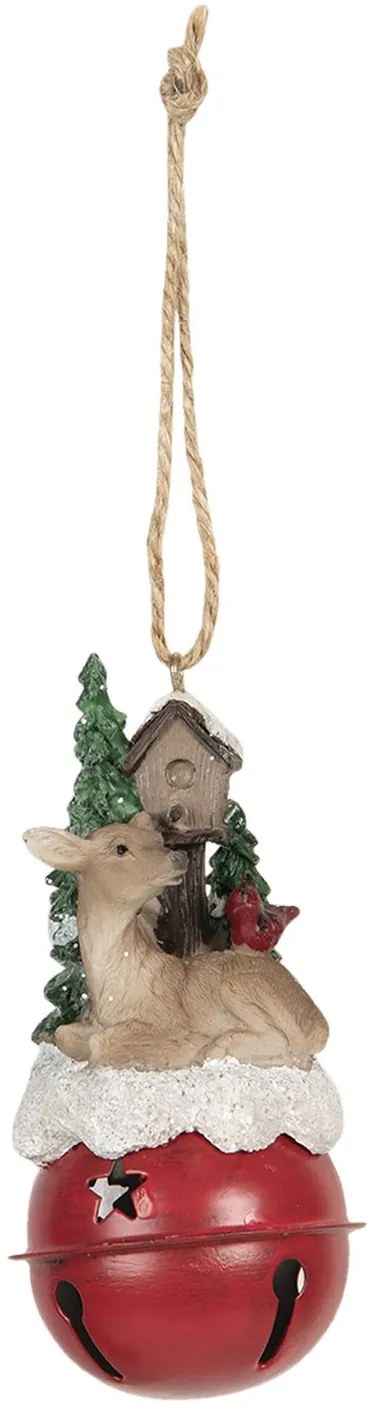 Závesná dekorácia srnečka na rolničce - 5 * 5 * 10 cm