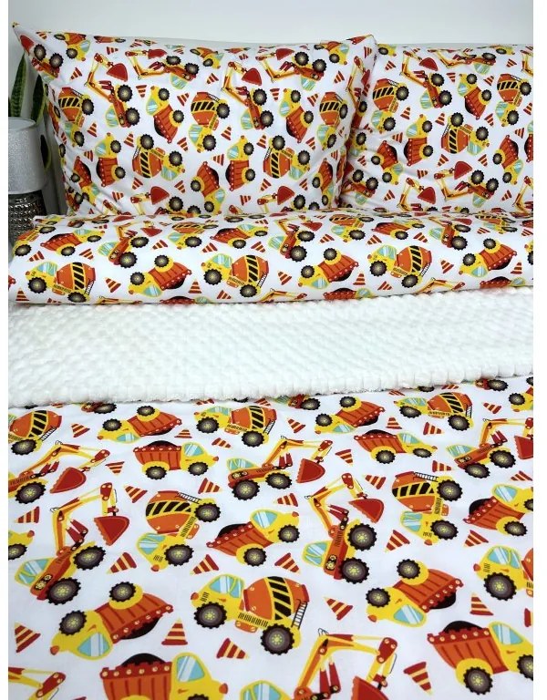 INTERMEDIC SK Posteľná obliečka Stavebné stroje 140x200/70x90cm