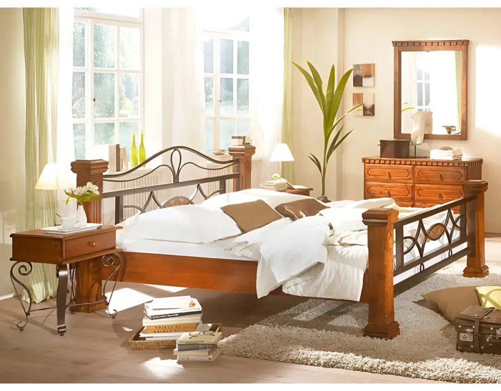 furniture-nabytek.cz - Postel Byzanz 200x200 hnědá