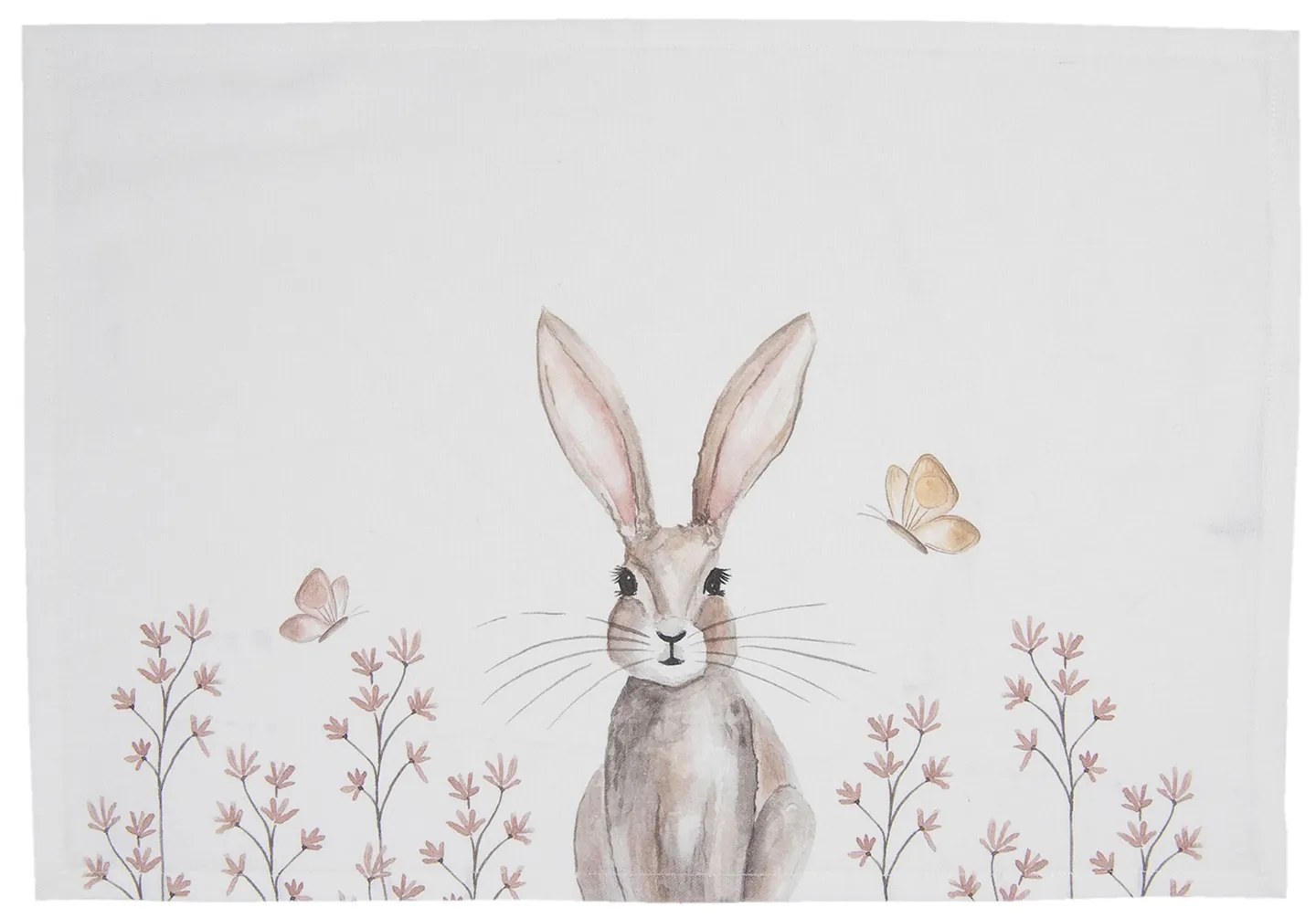 Sada bavlnených prestieranie s motívom králika Rustic Easter Bunny - 48 * 33 cm