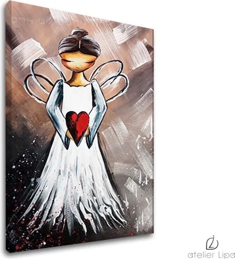 Autorská reprodukcia na plátne ANJEL XOBAM029E1