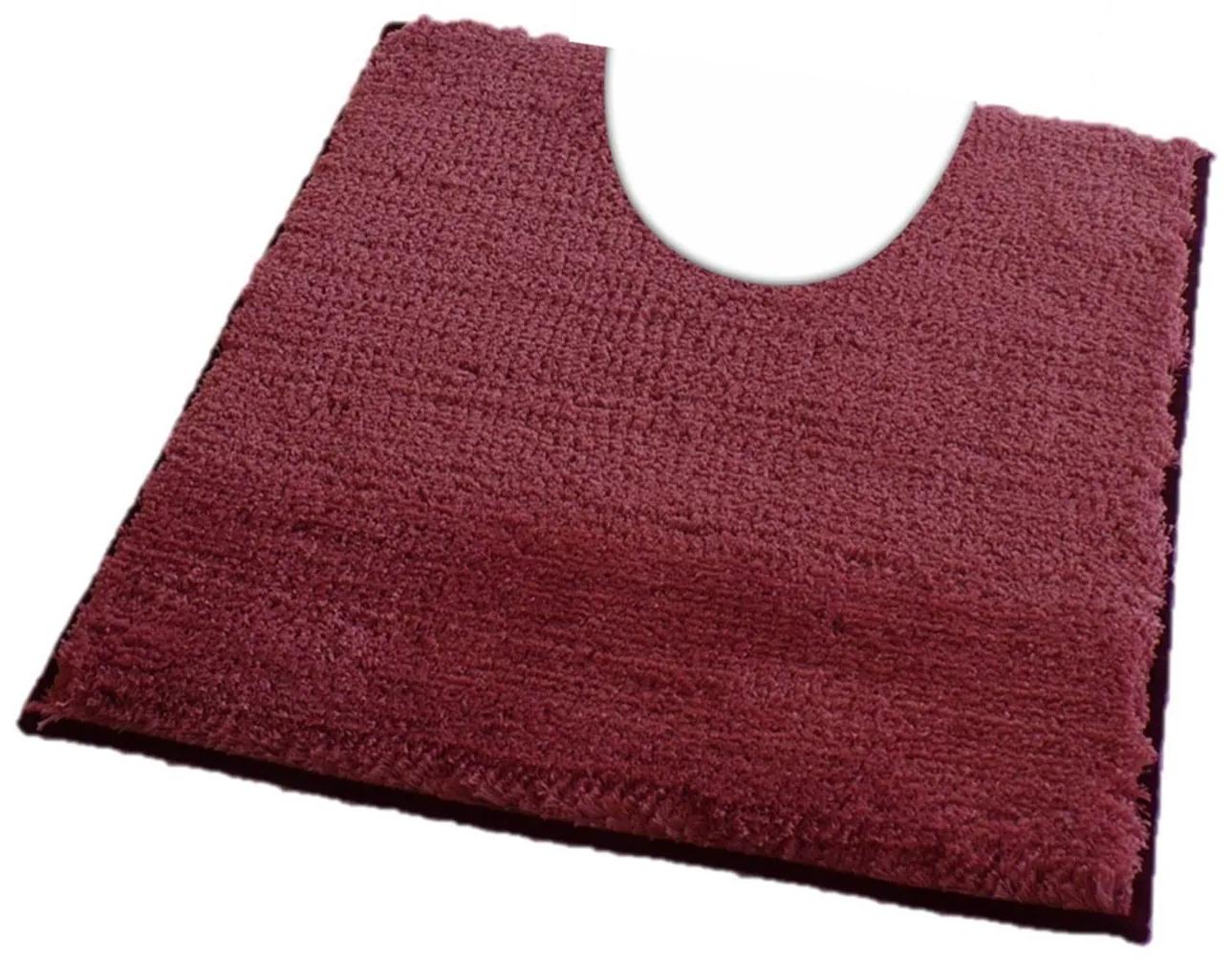 ROUTNER Kúpeľňová predložka COTTON Staroružová 20112 - Staroružová / 50 x 50 cm WC s výkrojom 20112