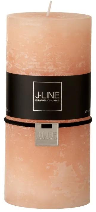 Broskyňová nevonná sviečka Peach valec L - Ø 7*15 cm/80h