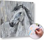 Maľovanie podľa čísel BIELY ŽREBEC – nízka náročnosť