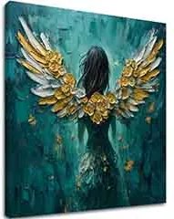 Obrazy anjelov Zlato krídel | 100% originál domaľovaný akrylom