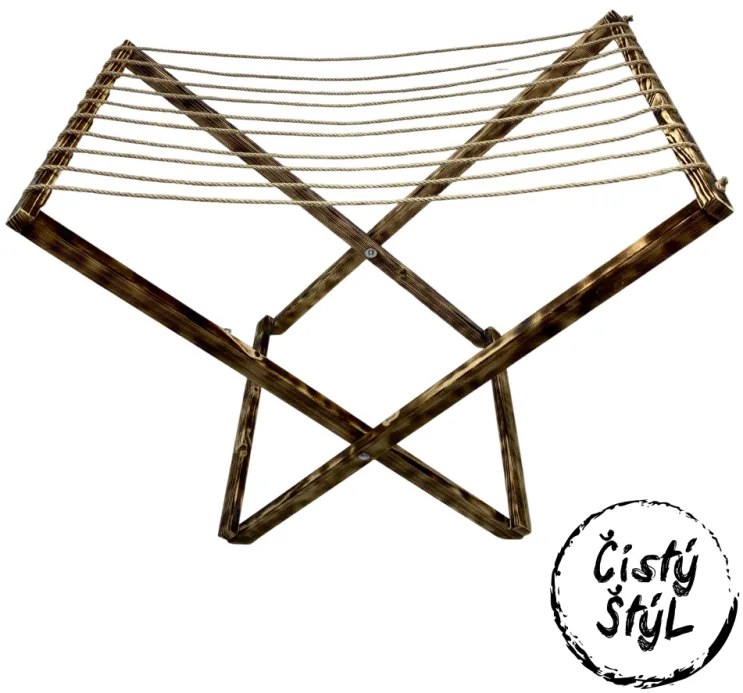 Malý rozkladací sušiak - tmavý