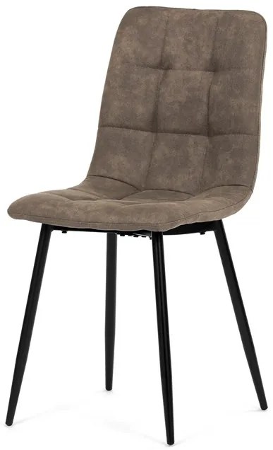 Autronic BONTEC Jedálenská stolička, čierna, látka vintage, CT-281 BK3 Farba: Hnedá