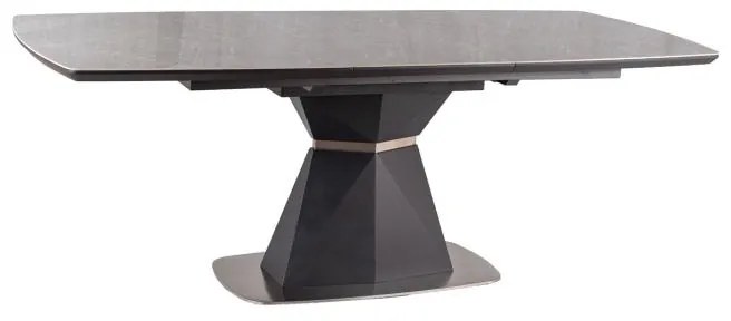 Jedálenský stôl Cortez, čierny mramor