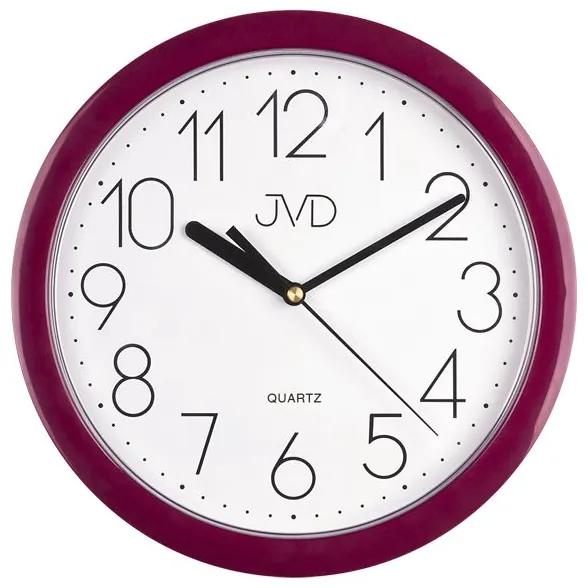 Nástenné hodiny JVD Sweep fialové HP612.10 25cm