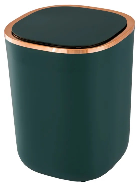 Gamma Gamma, automatický odpadkový kôš 12L, zelená-zlatá, GMA-KS-Z
