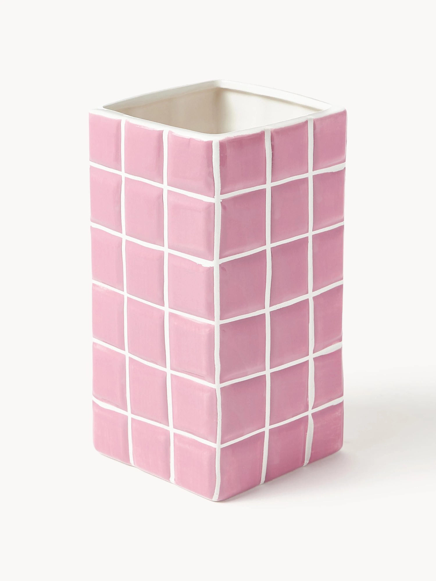 Dizajnová váza's dlaždicovým vzhľadom Tile, V 21 cm