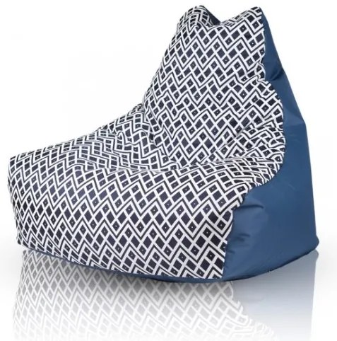 Sedací vak Keiko M exclusive TiaHome - Modrá