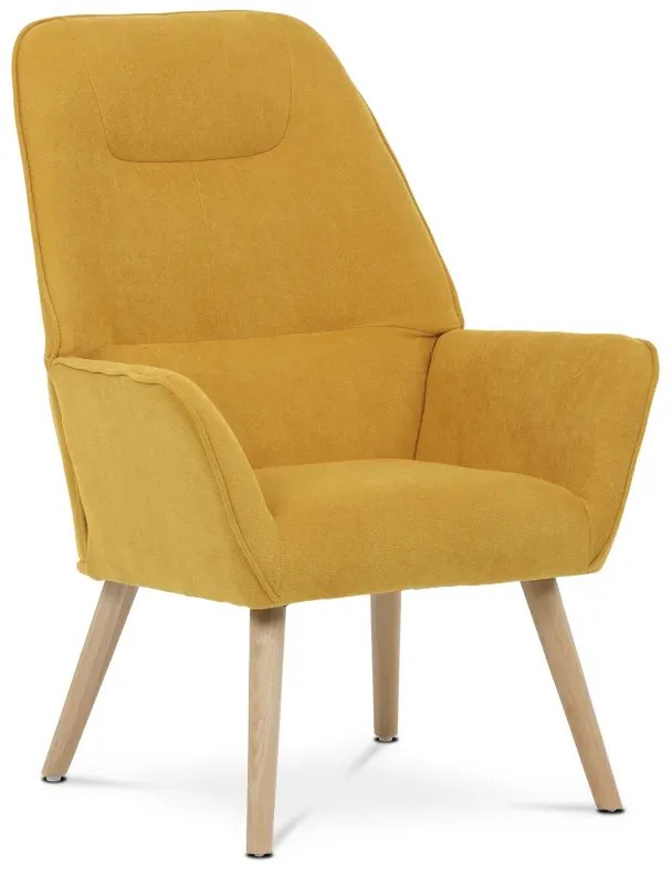 Relaxačné kreslo v škandinávskom štýle, Žltá