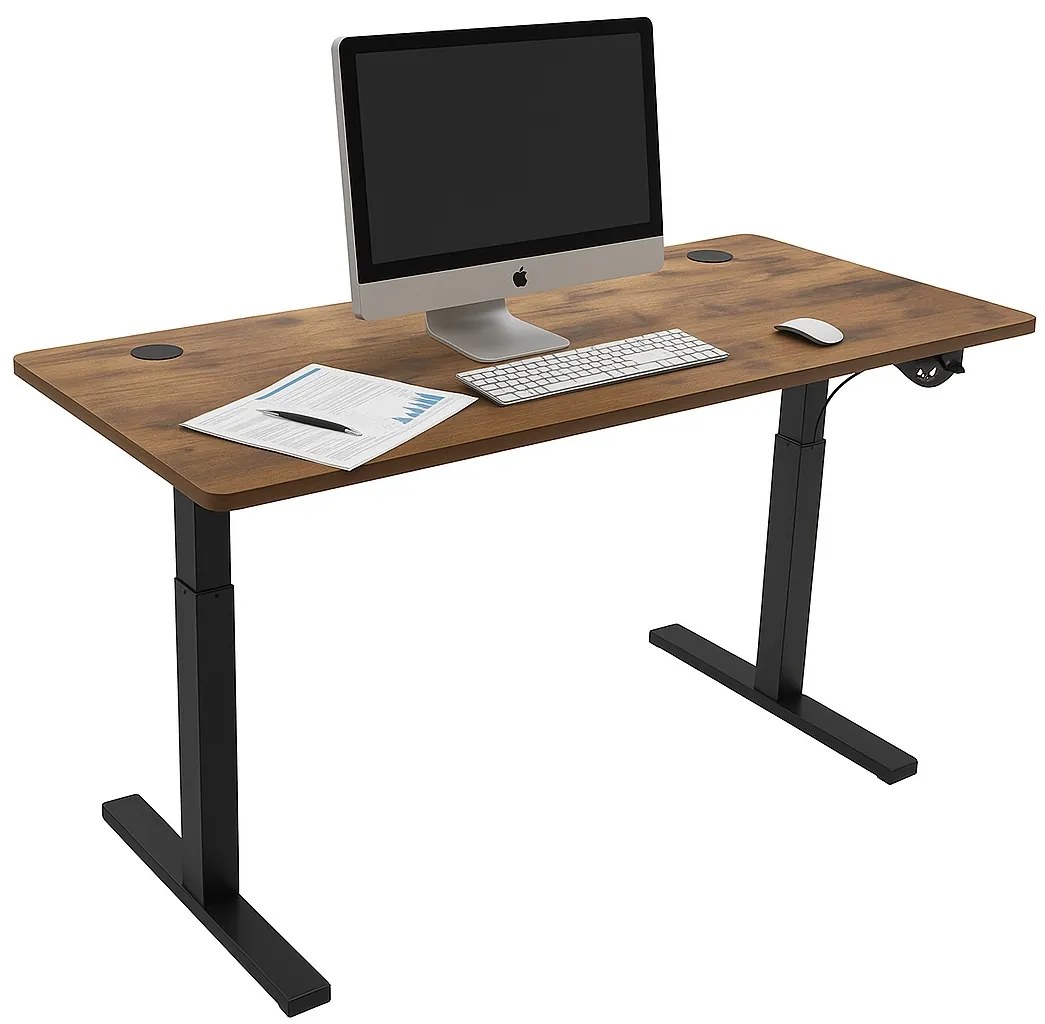 Herný stôl BR01 LOFT s čiernym rámom 140 cm