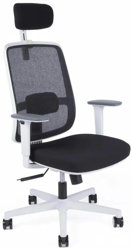 OFFICE PRO Kancelárska stolička CANTO WHITE SP čierna