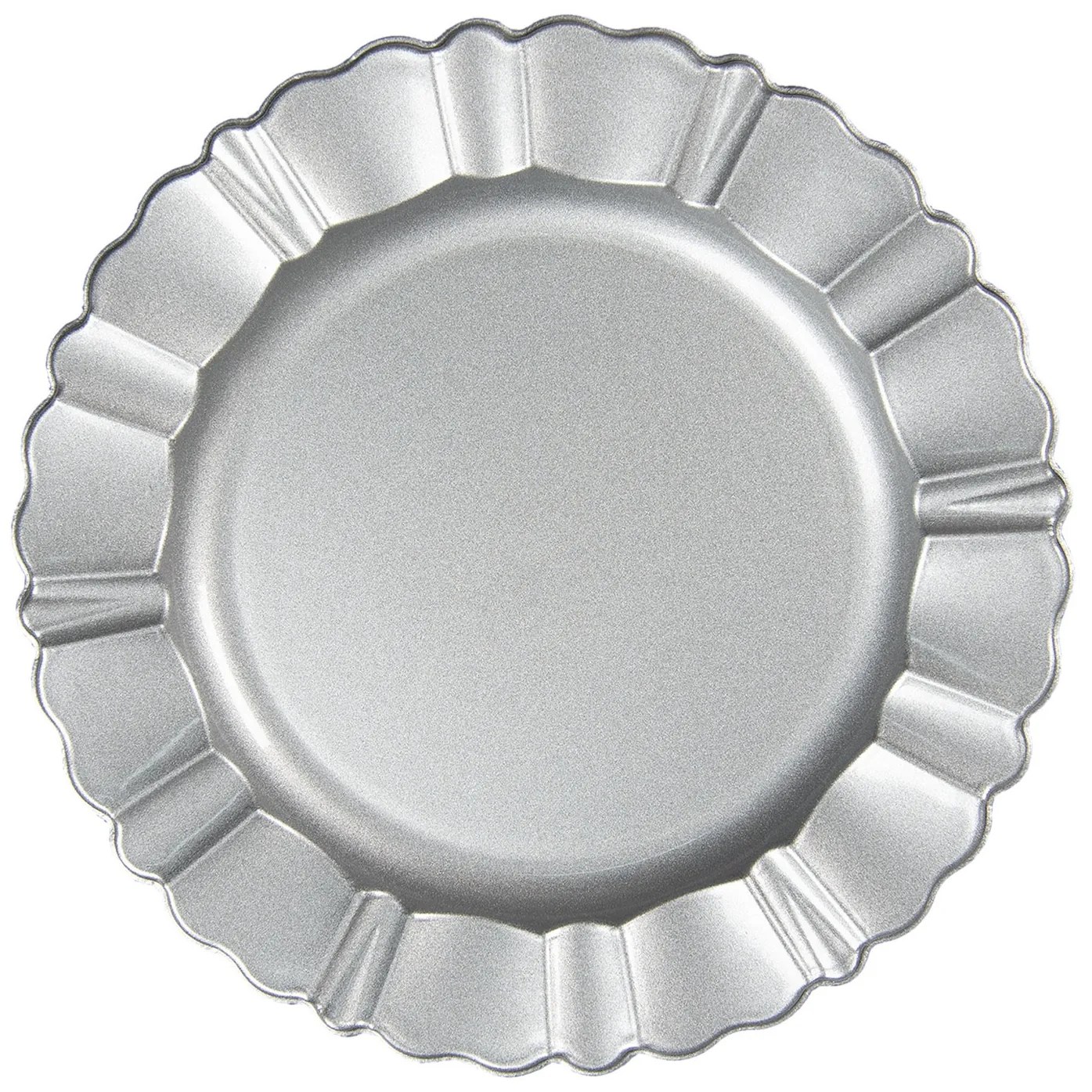 Strieborný melanínové tanier / podnos - Ø 33 cm