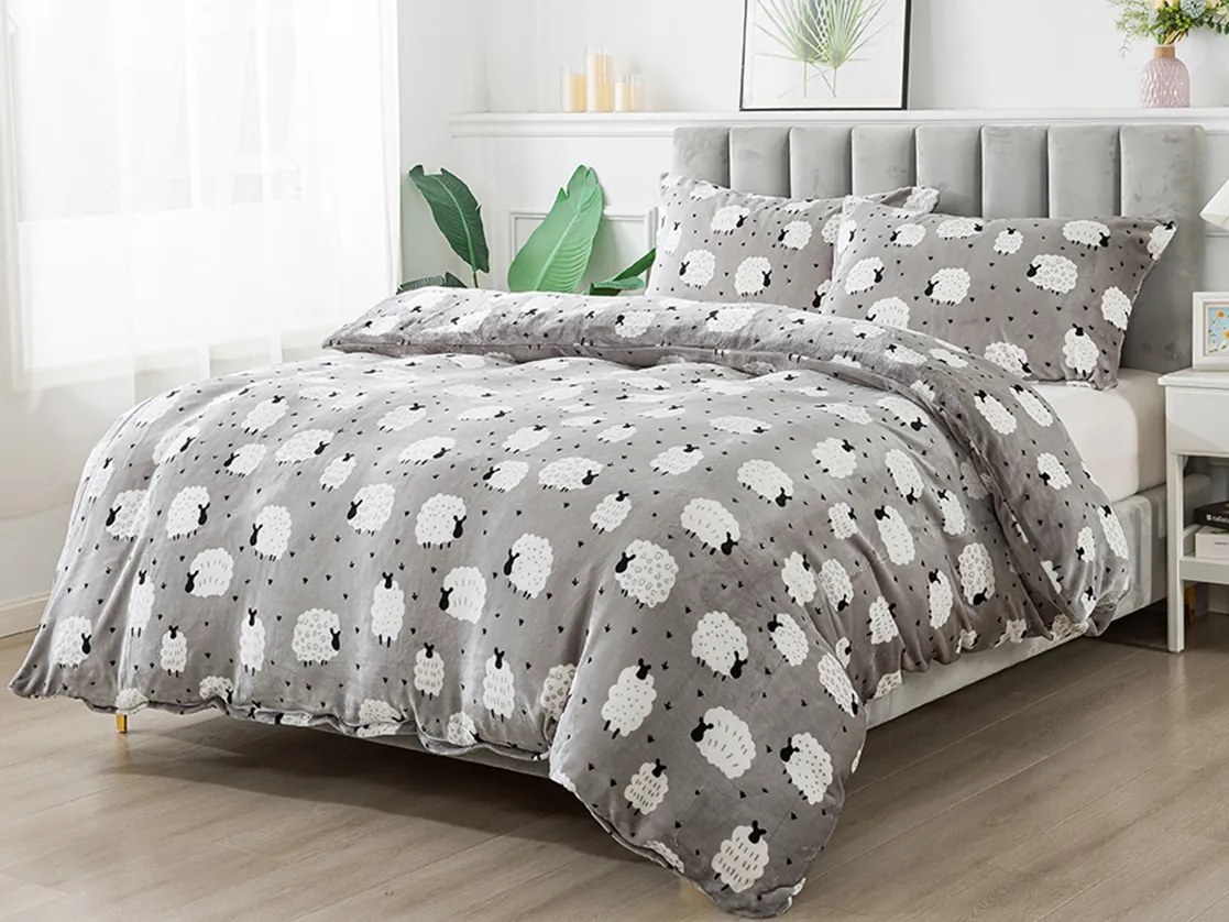 XPOSE® Predĺžené mikroplyšové obliečky OVEČKA Exclusive