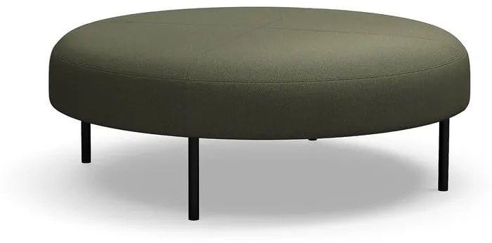 Taburet na nožičkách VARIETY, Ø 1200 mm, látka Blues CSII, olivová