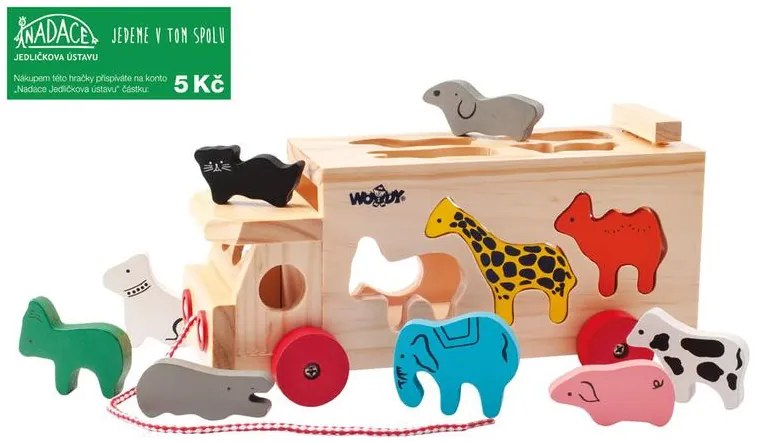 Kamión s vkladacími tvarmi – zvieratká