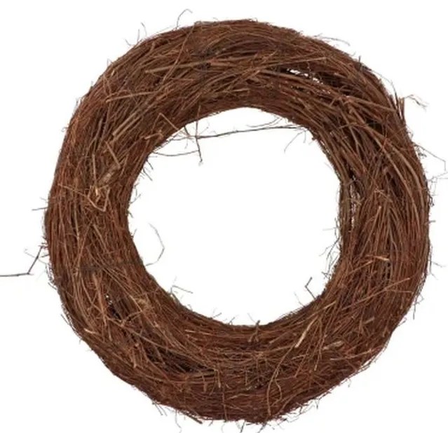 Šedý veniec z brestových vetiev Elm Branch - Ø 60*13 cm