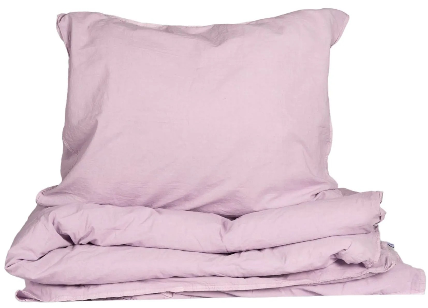 Storefactory Obliečky z organickej bavlny Crinkle Creamy Violet 150 × 210 cm