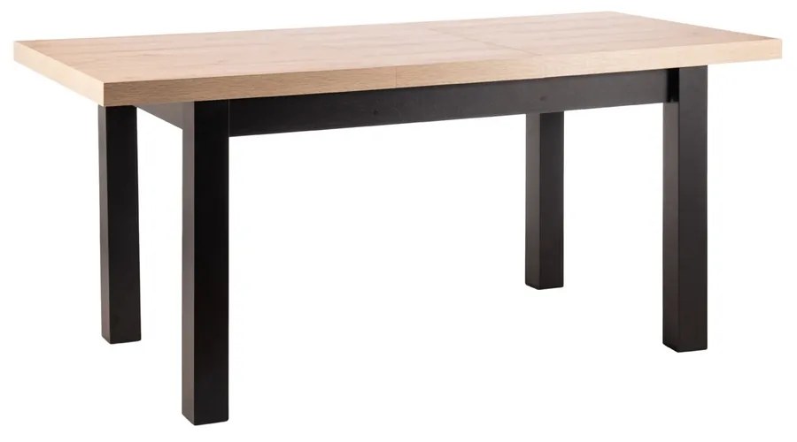 Jedálenský stôl Presto, dub artisan / čierna