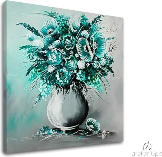 Autorská reprodukcia na plátne KVETY XOBAM022E1