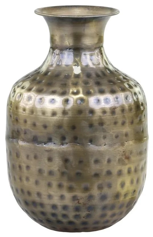 Mosadzná antik kovová váza Vase - Ø 10*16 cm