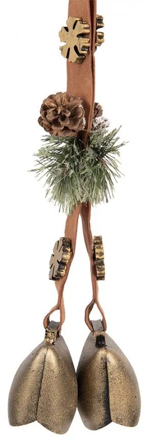 Vianočné dekorácie so zvončekmi na zavesenie Vintage Doorbell - 8*12*50 cm