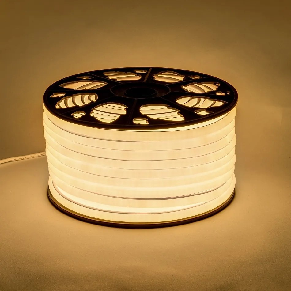 DECOLED D-TYP jednostranný LED neón, teplá biela, IP67, 50 m