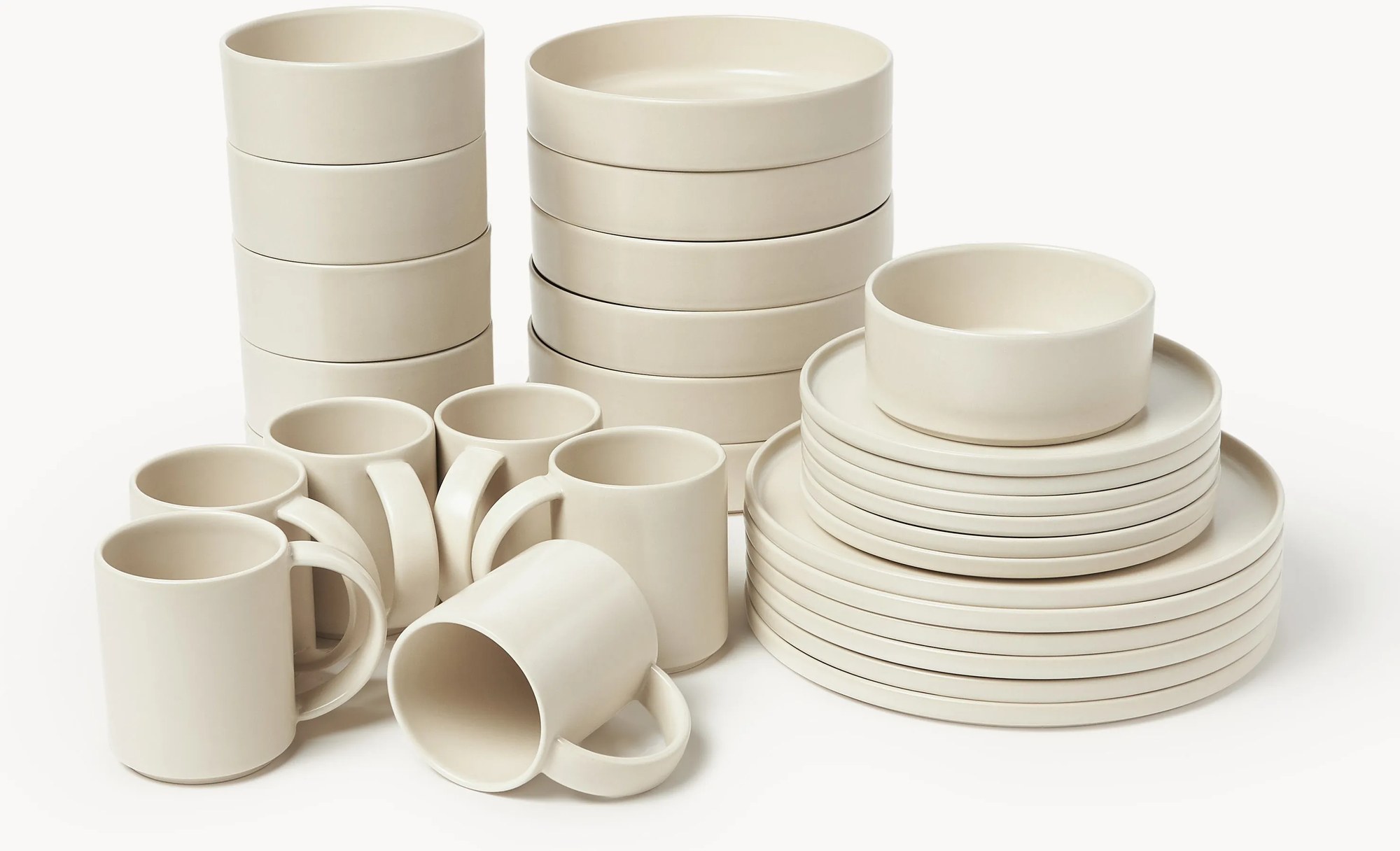 Ručne vyrobená súprava riadu Lowri, 6 osôb, 30 ks