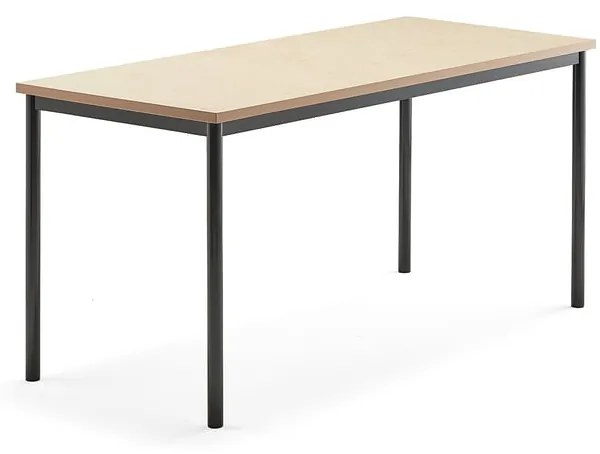 Stôl SONITUS, 1600x700x760 mm, linoleum - béžová, antracit