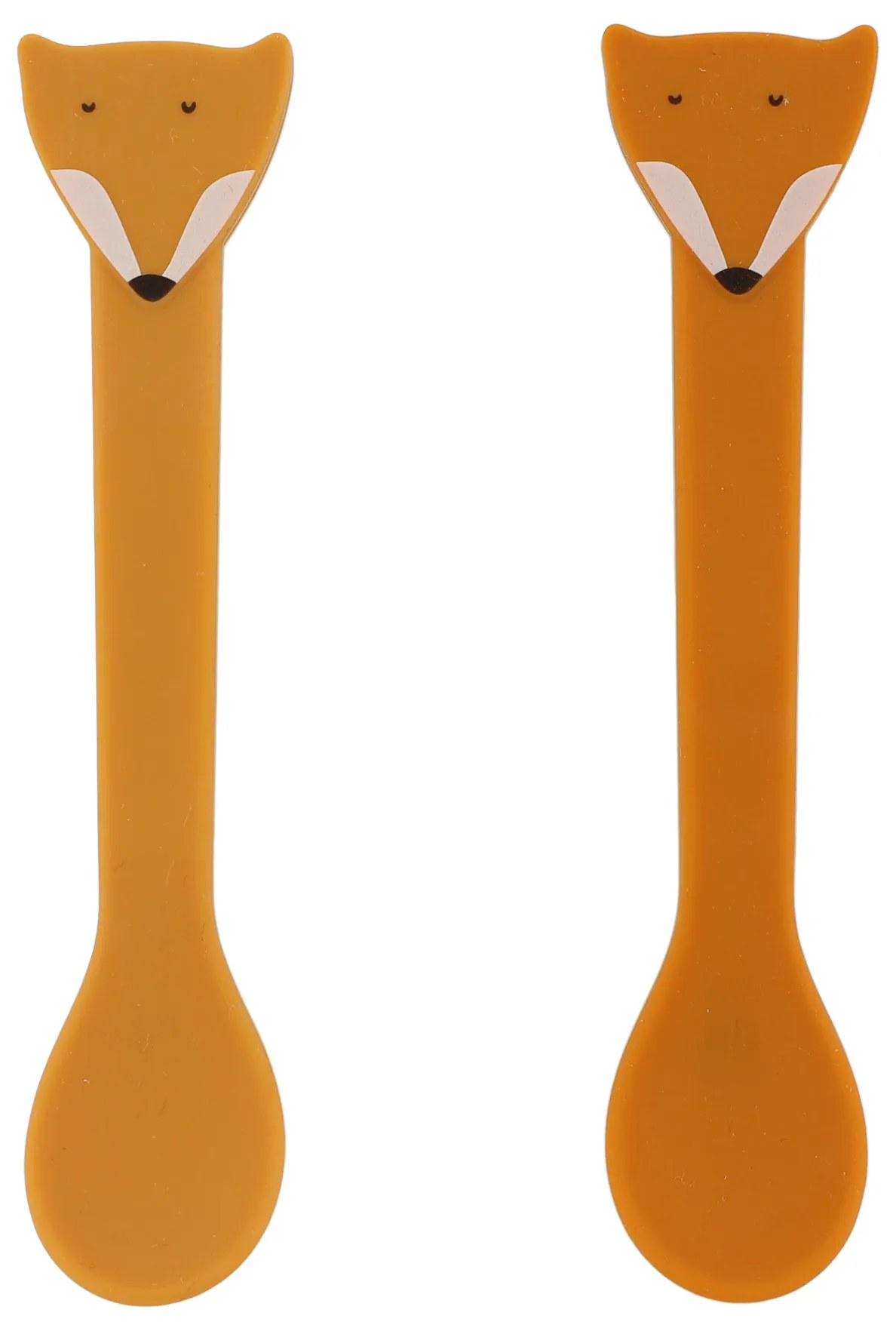 Detské silikónové lyžičky 2 ks Mr. Fox
