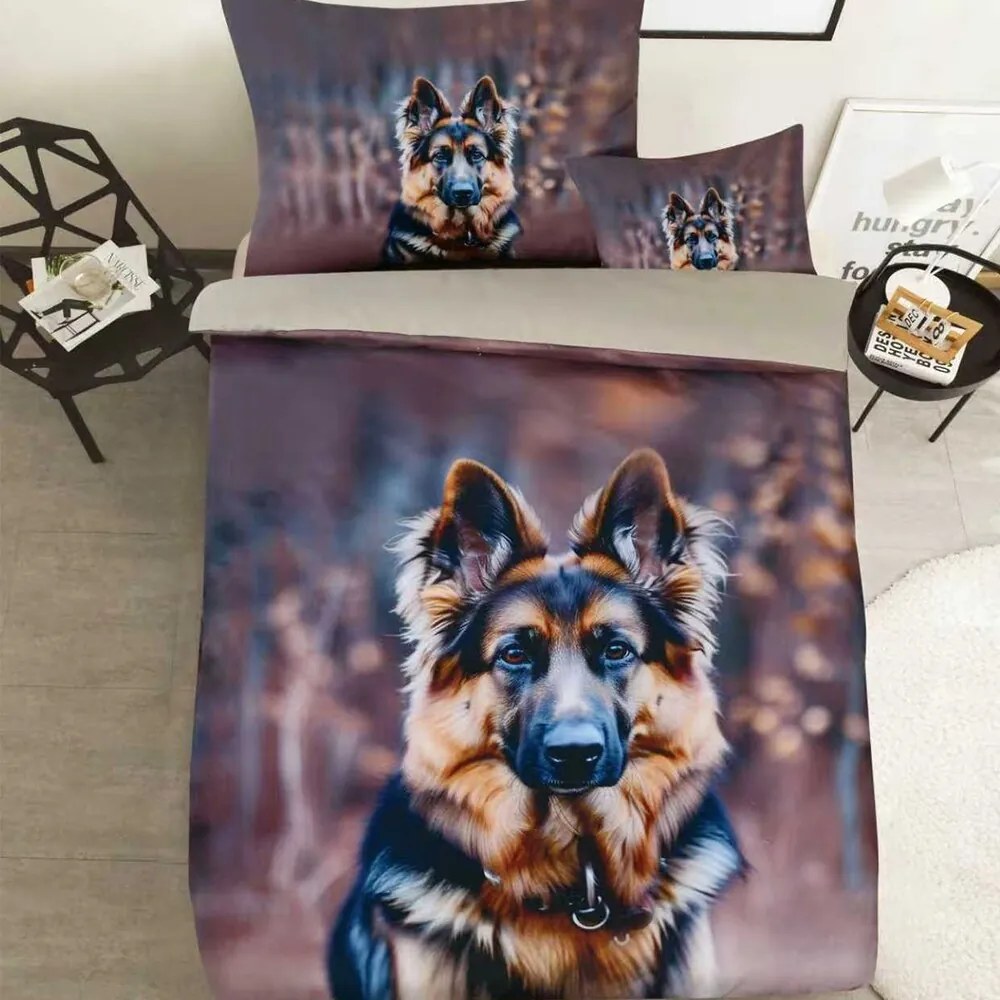 Posteľné obliečky PETTY WOLFHOUND 3-dielna sada 140x200 cm