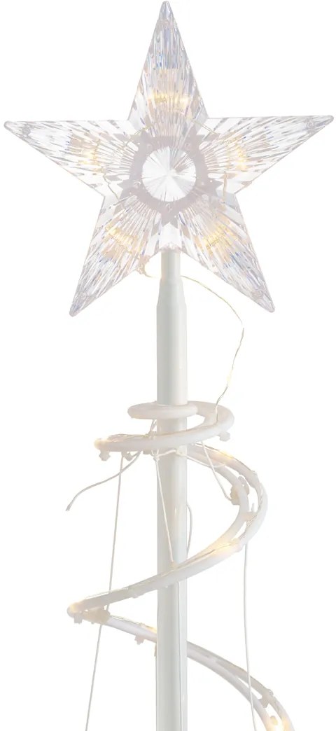 Vianočný stromček biely vrátane LED IP44 - Puno