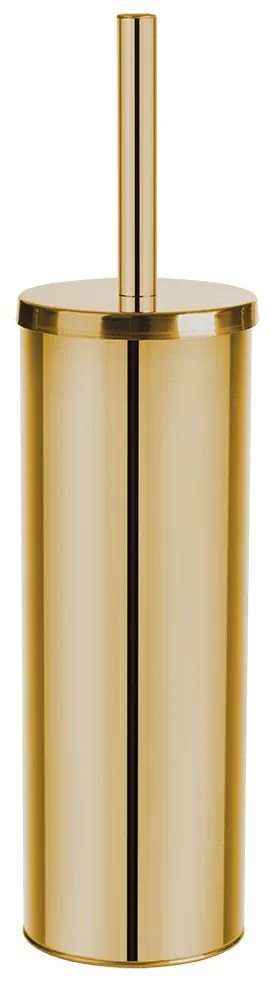 Laveo Miri, toaletná WC kefa na postavenie, zlatá lesklá, LAV-ALM_G50S