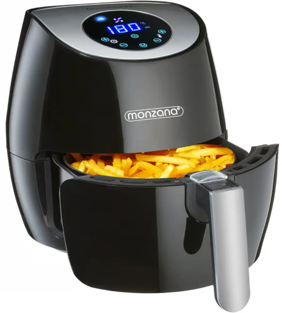 Monzana Teplovzdušná fritéza FRY, 1500W, 3,6l, čierna