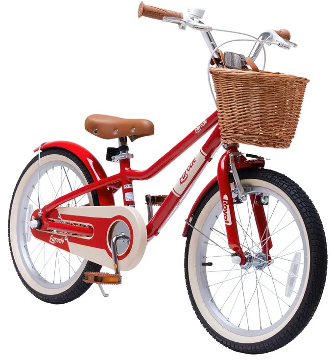 Detský bicykel Lovely City 16" s košíkom RoyalBaby RB16B-38 - červený