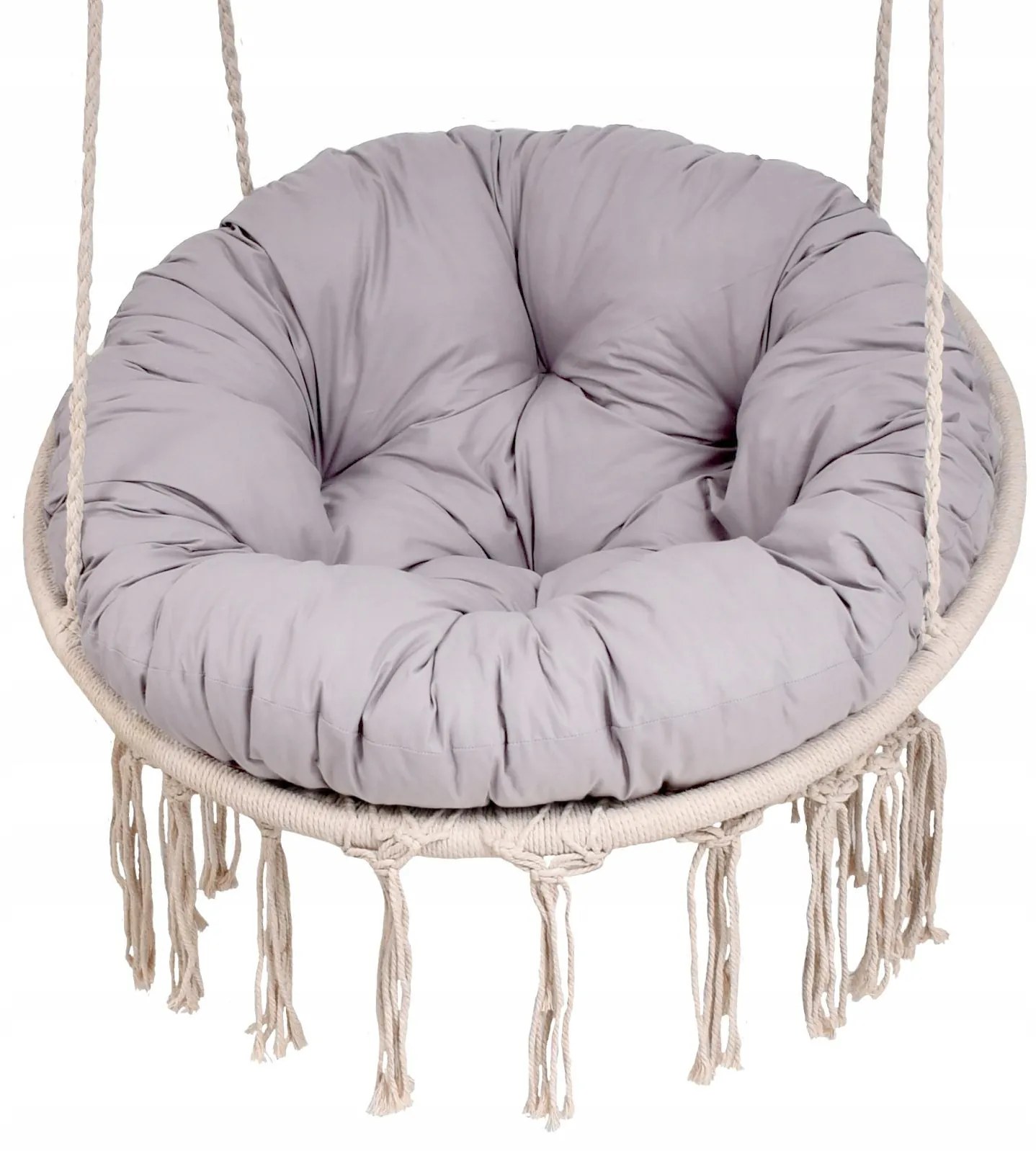 Sedací MAXI vankúš 100x15 cm do závesného kresla - svetlo šedý