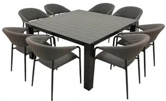 Doppler PRATO MELIA LIKA-TEX® - záhradná hliníková sedacia súprava 8+1