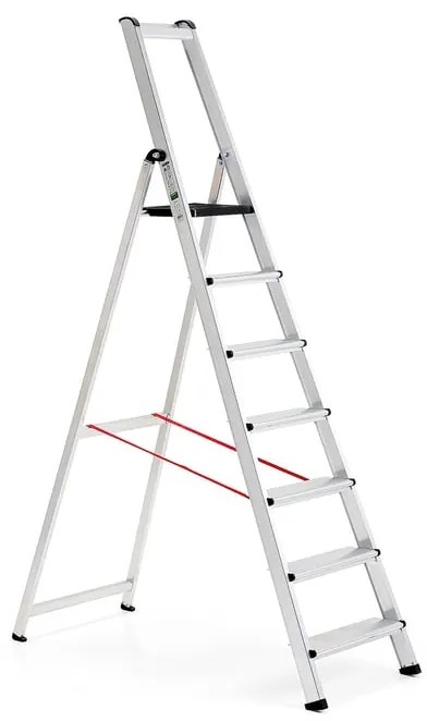 Skladací hliníkový rebrík UPWARD, 7 priečok, výška 1570 mm