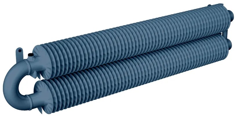 DK ISAN Spiral RAO2-W 57/137 282x1500 radiátor na stenu Čierny samet S40 SK1