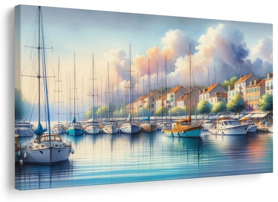 Obraz pokojná marina za úsvitu
