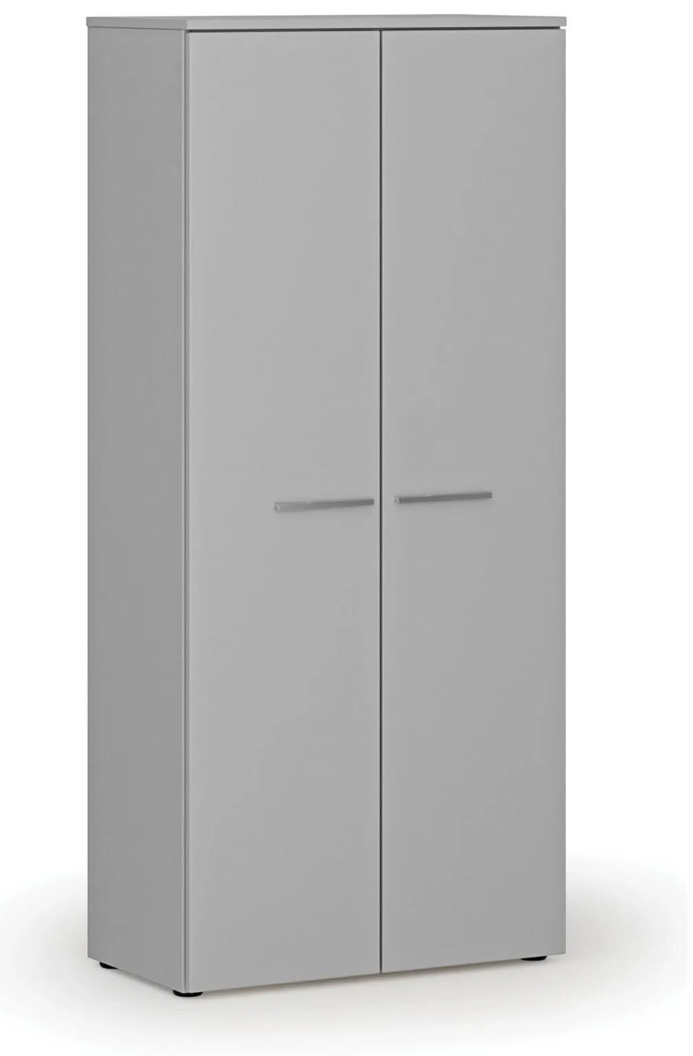 Šatníková skriňa s výsuvom PRIMO GRAY, 800 x 420 x 1781 mm, sivá