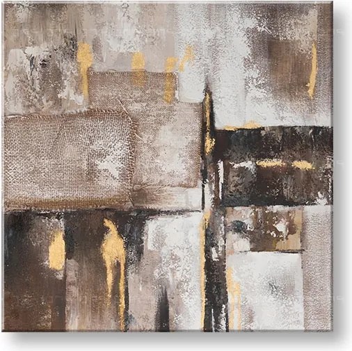 Maľovaný obraz na stenu ABSTRAKT 70x70 cm