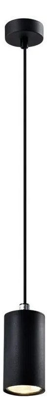 Candellux Čierny závesný luster Tubo 10cm pre žiarovku GU10 31-78537