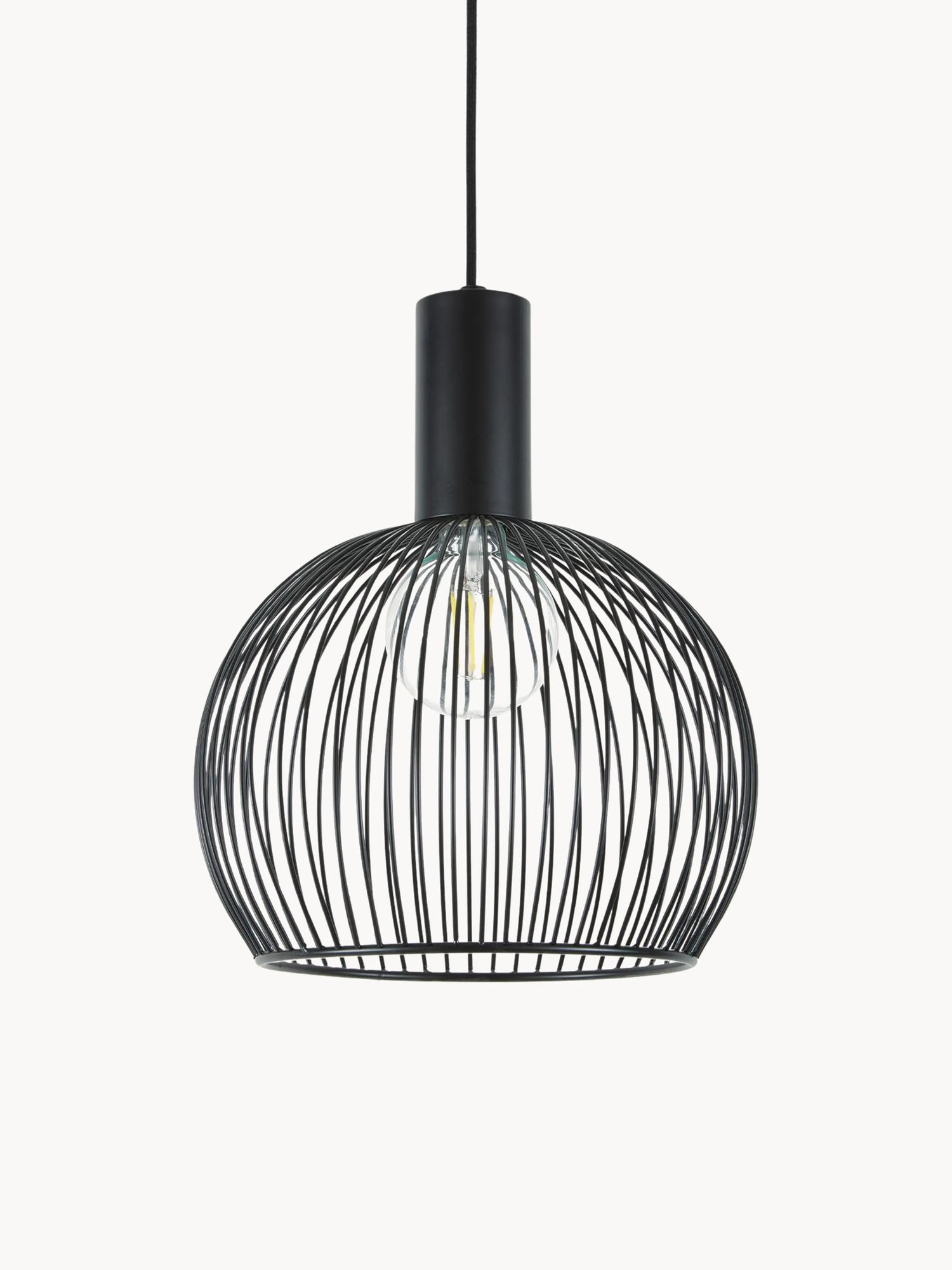 Závesné kovové svietidlo Aver