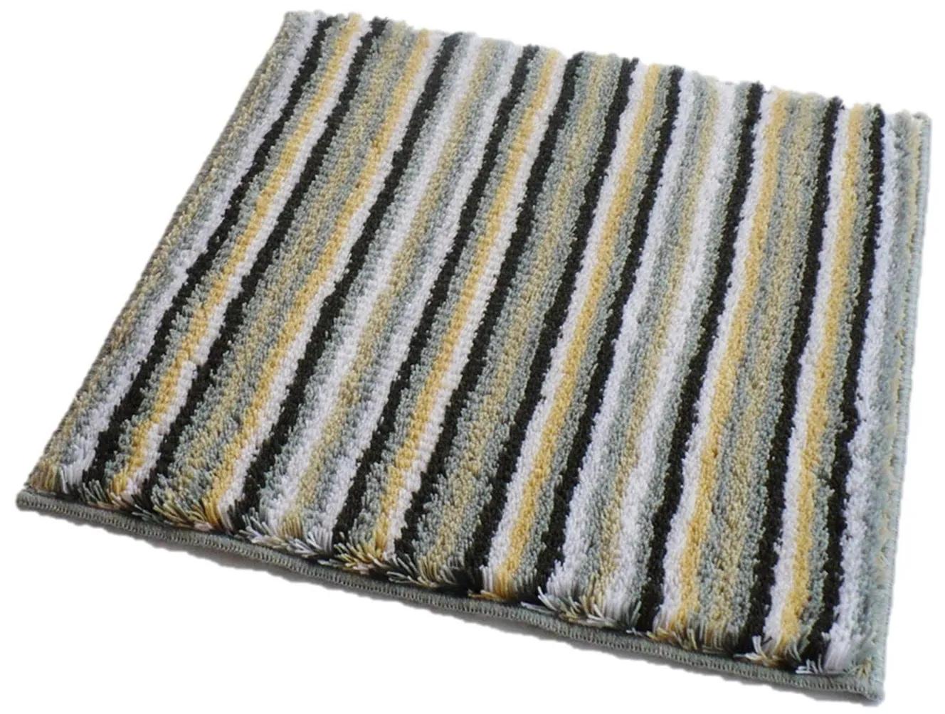 ROUTNER Kúpeľňová predložka PESCINA Sivá 10605 - Sivá / 50 x 50 cm 10605